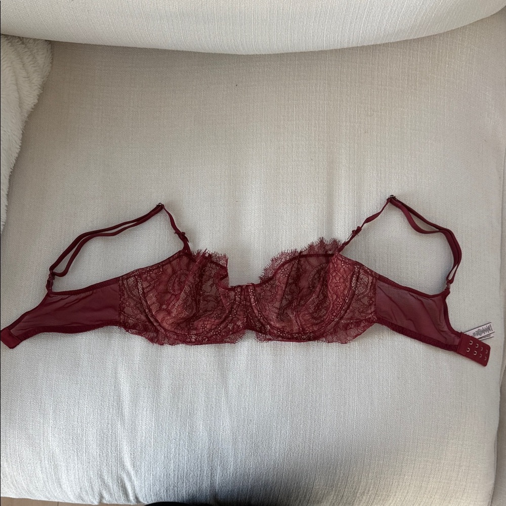 Victoria's Secret Burgundy Lace Bra